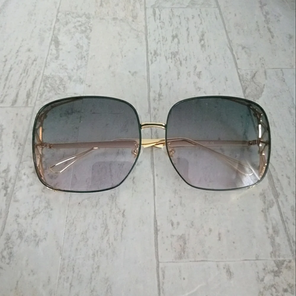 New Women's Polarized Luxury Square Oversized Sunglasses